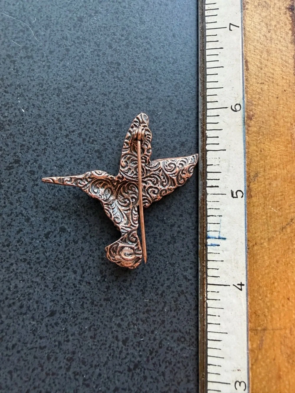 Hummingbird Brooch Pin, Multicolor‎ Rhinestone Pavé crystals with Filigree back